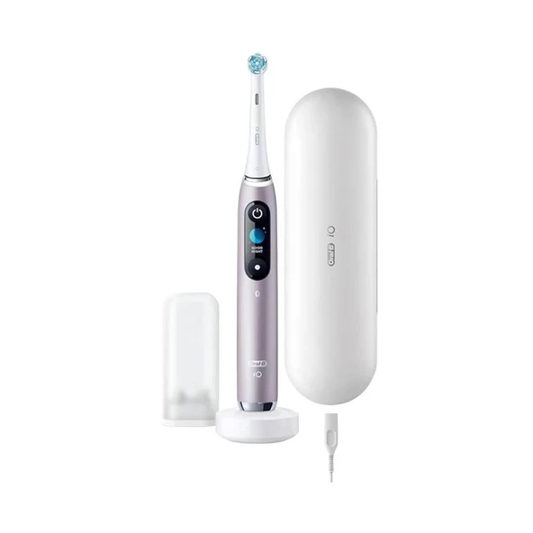 Oral-B İO9 Serisi Şarjlı Diş Fırçası Rose + Seyahat Kabı + Manyetik Şarj Cihazı ürün görseli 1
