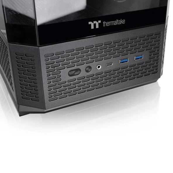 THERMALTAKE View 370TG Siyah 4x120mm ARGB Fanlı ATX KASA - Resim 5