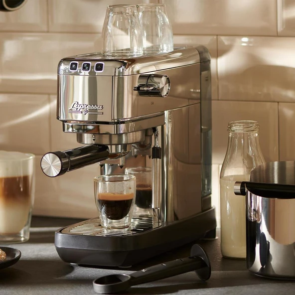 Tchibo Lapressa Manuel Espresso Makinesi (Gümüş) - Resim 4