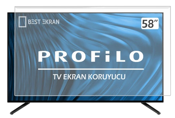 Profilo 58" inç 146 cm Tv Ekran Koruyucu ürün görseli 1