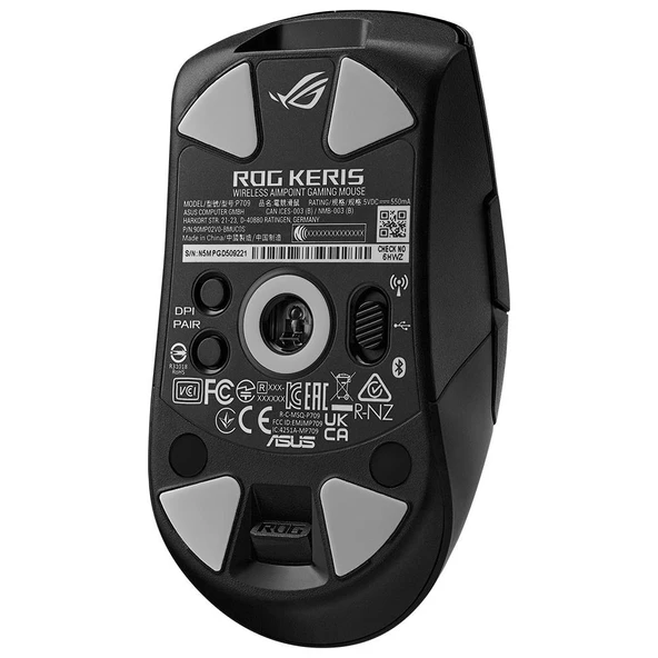 ASUS ROG KERIS WIRELESS AIMPOINT 36000 DPI GAMING MOUSE-SİYAH - Resim 5