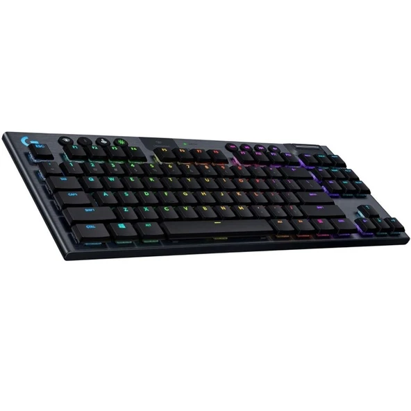 LOGITECH G915 TKL LIGHTSPEED RGB İNGİLİZCE KABLOSUZ MEKANIK GAMING KLAVYE ürün görseli 1