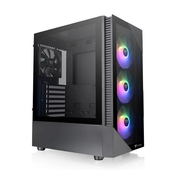 THERMALTAKE View 200 TG 650W 80PLUS ARGB 4x120mm Fanlı MidT ATX Siyah Kasa ürün görseli 1