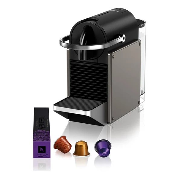 Nespresso Pixie Kapsüllü Kahve Makinesi Titan ürün görseli 1