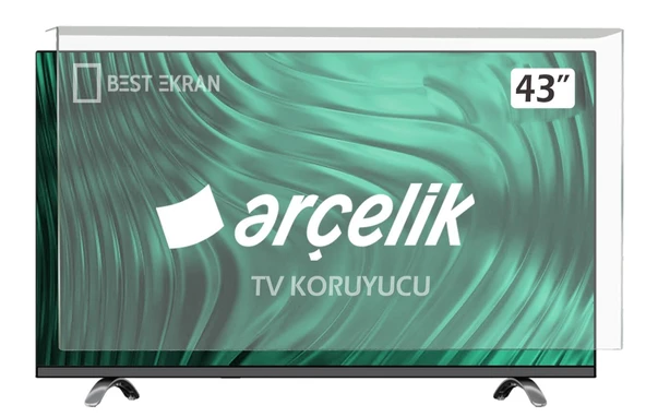 ARÇELİK A43 B 685 A TV EKRAN KORUYUCU - Arçelik 43" inç Tv Ekran Koruyucu Şeffaf Paneli ürün görseli 1