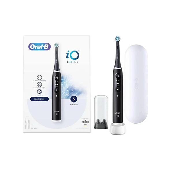 Oral-B iO6 Smile Serisi Şarjlı Diş Fırçası Siyah ürün görseli 1