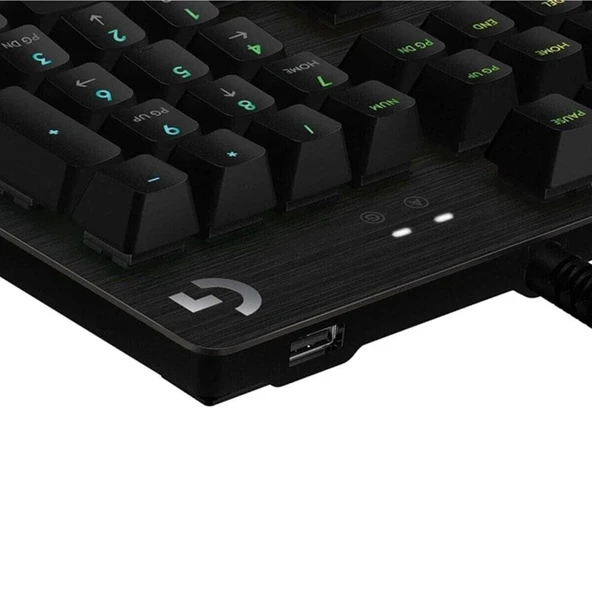 LOGITECH G512 LIGHTSYNC RGB GX BLUE CLICKY KABLOLU MEKANİK GAMING KLAVYE ürün görseli 1