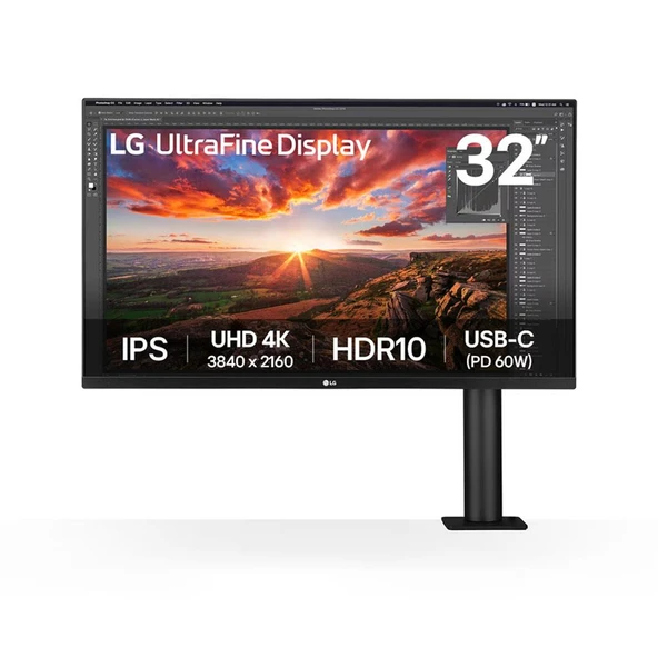 LG 31,5" 32UN880K-B 5Ms 60Hz 4K IPS MONITOR ürün görseli 1