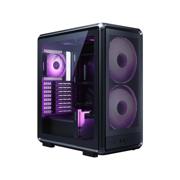COOLER MASTER MASTERFRAME 500 TG MESH ARGB 2x200mm MidT ATX SİYAH KASA ürün görseli 1