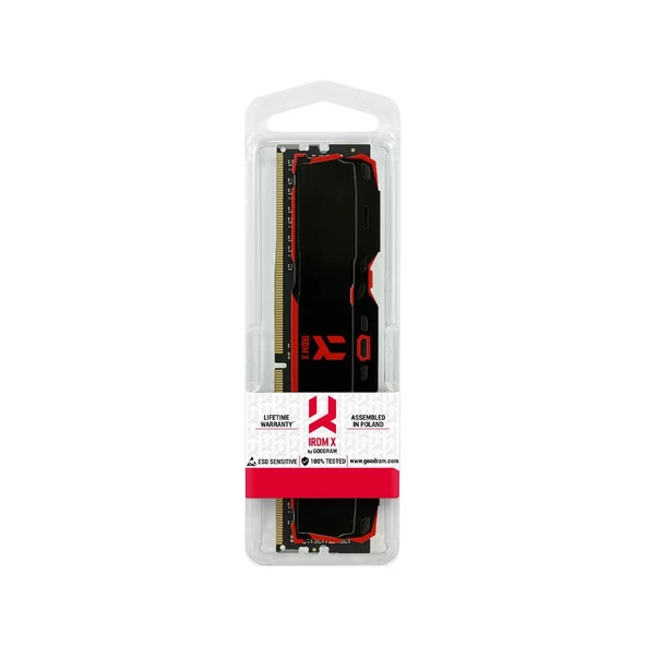 GOODRAM 16GB (1x16GB) IRDM X DDR4 3200MHz CL16 1.35V Soğutuculu PC Ram ürün görseli 1