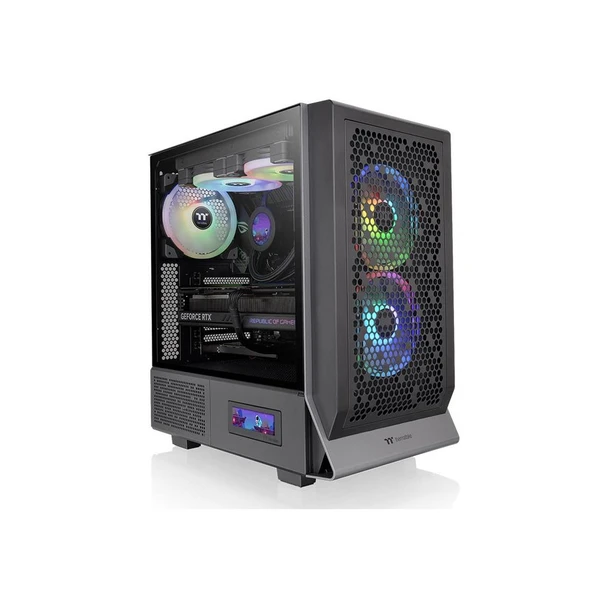 THERMALTAKE CERES 300 Siyah TG 3x140mm ARGB Fanlı Mesh Panelli MidTower Oyuncu ürün görseli 1