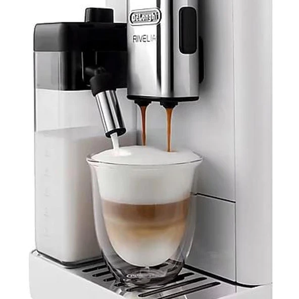 Delonghi Rivelia EXAM440.55.W Beyaz Tam Otomatik Espresso Makinesi ürün görseli 1