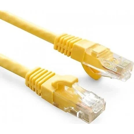 ODS 2metre CAT6 Utp LSZH Saf Bakır Sarı Patch Kablo  (5'li paket) ürün görseli 1