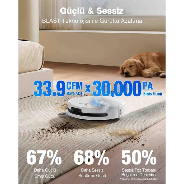 Ecovacs T90 Pro Omni Robot Süpürge - Resim 2
