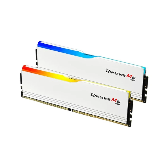 GSKILL 32GB (2x16GB) Ripjaws M5 Beyaz DDR5 6000MHz CL36 1.35V PC Ram ürün görseli 1