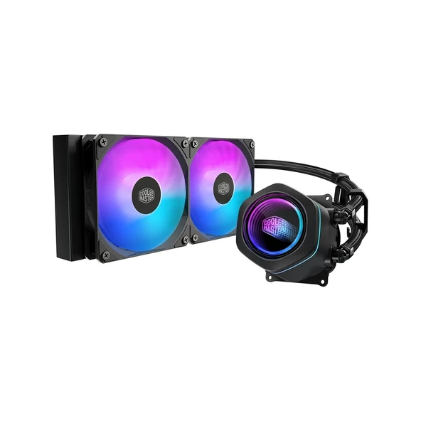 COOLERMASTER 240mm ML240 CORE Nex Digital MLX-D24M-A18PA-RD ARGB Sıvı Soğutmalı AM5-1851p İşlemci Fanı ürün görseli 1