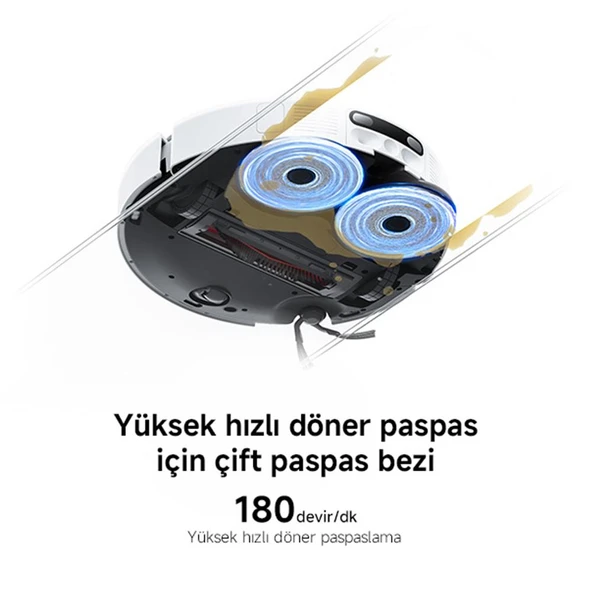 Xiaomi Robot Vacuum H50 Pro Beyaz Akıllı Robot Süpürge - Resim 4