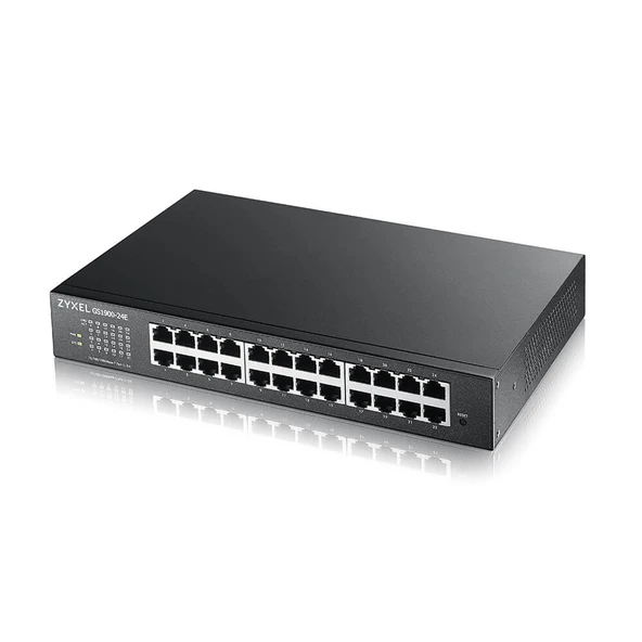 ZYXEL 24-port GS1900-24-EU0102F Gigabit 2x-SFP Yönetilebilir Switch ürün görseli 1