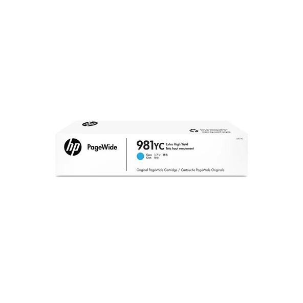 HP L0R17YC (981YC) CYAN EKSTRA YUKSEK KAPASITELI MUREKKEP KARTUSU 16.000 SAYFA ürün görseli 1