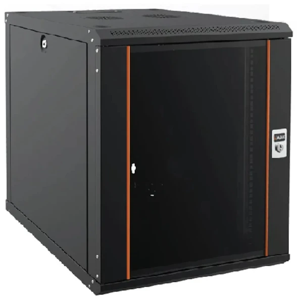 AGER 12U 600x600mm Dikili Tip Siyah Kabinet Agena AG-AN12U6060S1-CFAA ürün görseli 1