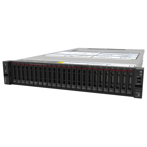 LENOVO THINKSYSTEM SR650 v3 XEON SILVER 4510-32GB DDR5 RDIMM-RAID 940-8i 4GB-1100W RACK SUNUCU ürün görseli 1