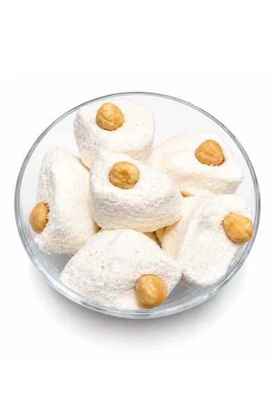 Lokum Fındıklı Beyaz - 500 gr - Resim 2