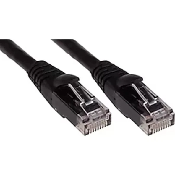 ODS 0.5metre CAT6 Utp LSZH Saf Bakır Siyah Patch Kablo (5'li paket) ürün görseli 1