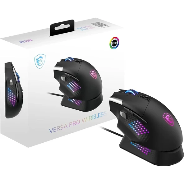 MSI GG Versa Pro W Kablosuz White 26000dpi Gaming Mouse Dock Pro ürün görseli 1