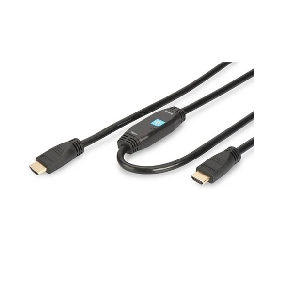 DIGITUS 15metre AK-330105 HDMI Kablo Altın Uçlu Siyah ürün görseli 1