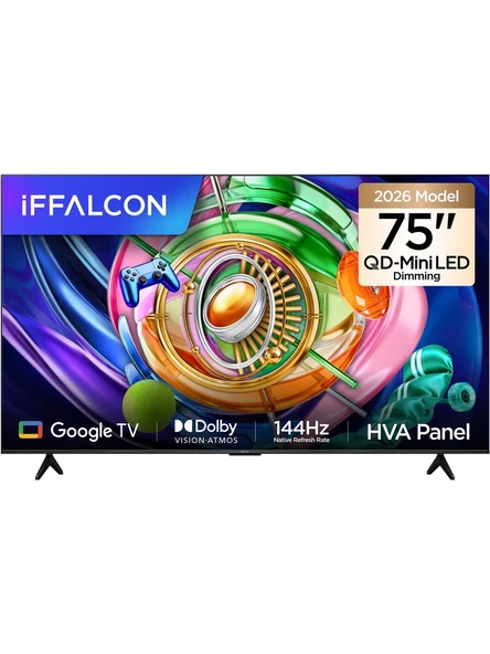 Iffalcon 75U85A 4K Ultra HD 75'' 190 Ekran Uydu Alıcılı Google Smart Mini LED TV ( TEŞHİR ) ürün görseli 1