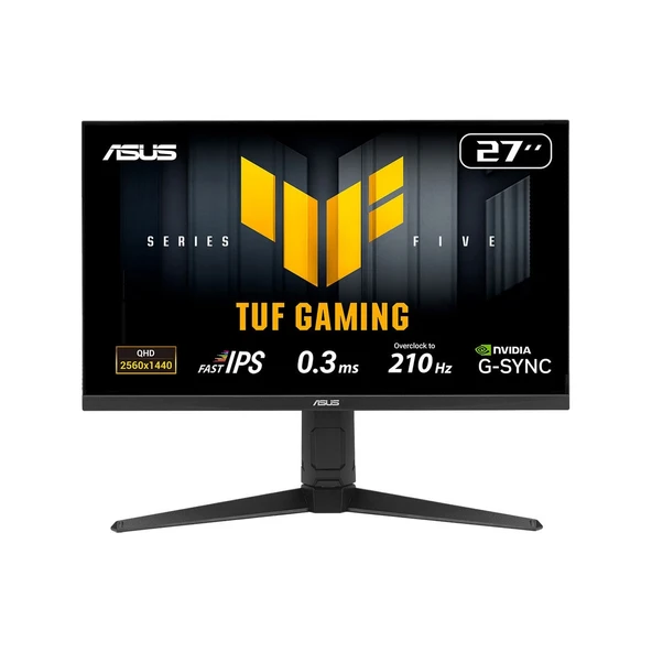 ASUS 27" FAST IPS TUF GAMING VG27AQL5A 0.3MS 210Hz HDMI-DP Gaming Monitör (2560x1440) ürün görseli 1