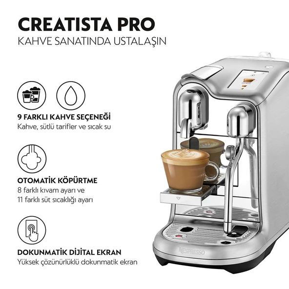 Nespresso  J620 Creatista Pro Kapsüllü Kahve Makinesi ürün görseli 1