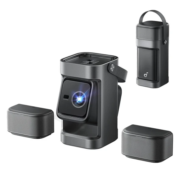 Anker Soundcore Nebula P1, 650 A.Lümen Taşınabilir Projeksiyon Cihazı Ayrılabilir Hoparlör ürün görseli 1