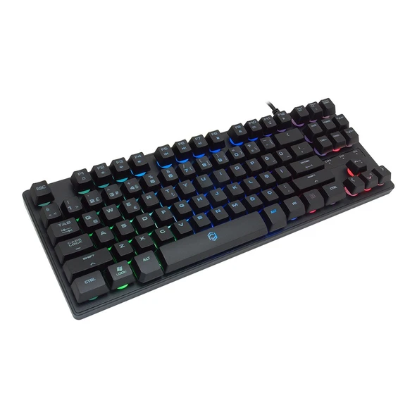 FRISBY FK-G575QU USB Q Trk Led Aydınlatmalı Siyah Gaming Klavye ürün görseli 1