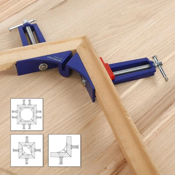 WORKPRO WP232043 75mm 90° Profesyonel Köşe İşkence - Resim 4