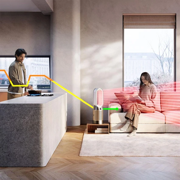 Dyson Purifier Hot+Cool™ HP2 De-NOx Isıtıcı Özellikli Hava Temizleyici ürün görseli 1