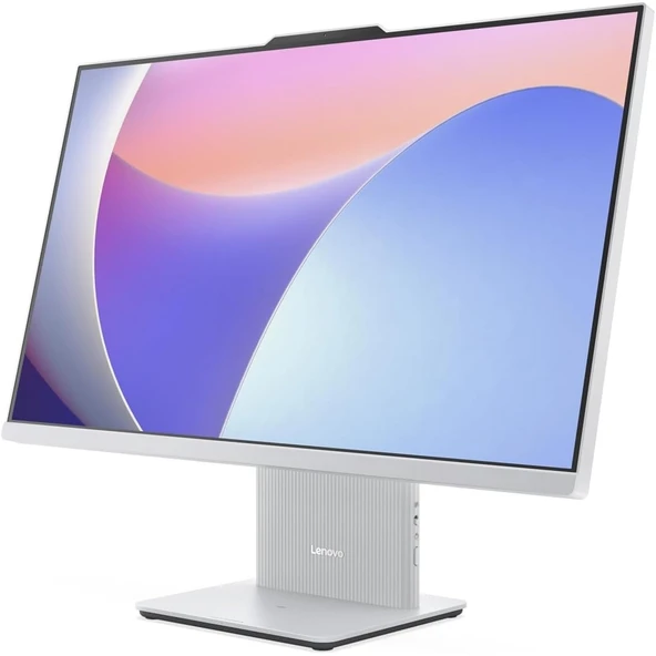 LENOVO AIO 27" Ryzen 7 7735HS 8GB DDR5 RAM - 512GB NVME O/B UHD FDOS / IDEACENTRE F0HQ00ADTR Beyaz ürün görseli 1