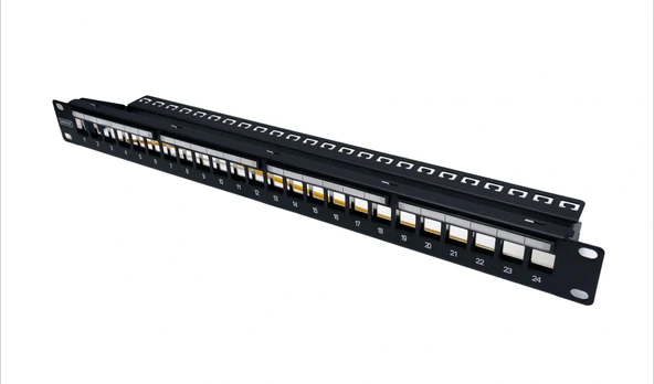 DIGITUS 1U 24port Cat6 Utp Boş Patch Panel DN-91411 - Resim 2