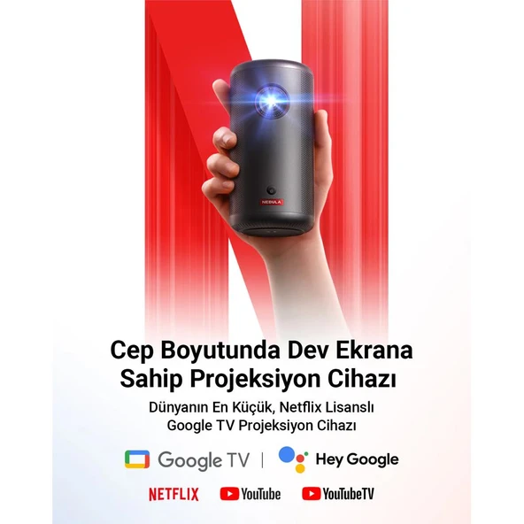 Anker Nebula Capsule 3 Akıllı Taşınabilir Projeksiyon Cihazı ürün görseli 1