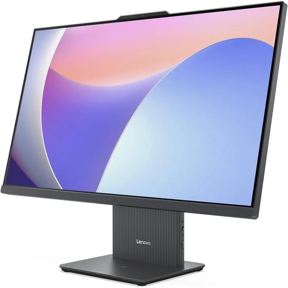 LENOVO AIO 27" Ryzen 7 7735HS 8GB DDR5 RAM - 512GB NVME O/B UHD FDOS / IDEACENTRE F0HQ00ACTR Siyah ürün görseli 1