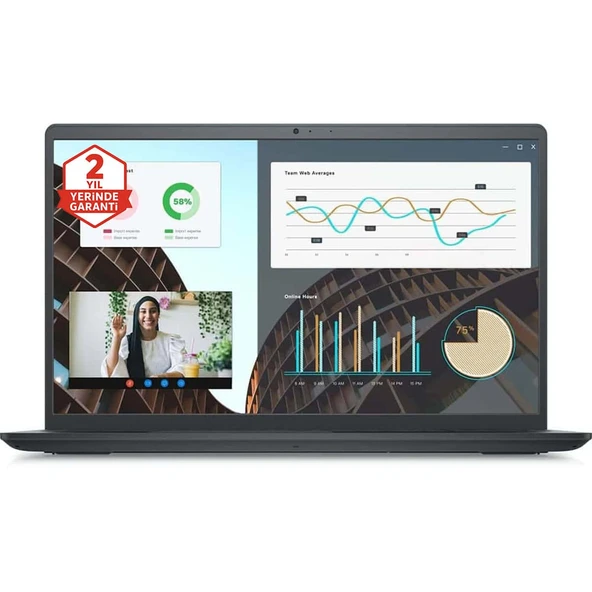 DELL 15.6" VOSTRO 3530 N3409PVNB3530U CORE i5 1334U 40GB- 512GB M2 NVME- O/B UHD FDOS (9975) ürün görseli 1