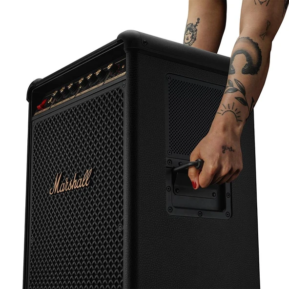 MARSHALL BROMLEY 750 BLUETOOTH HOPARLÖR-BLACK&BRASS ürün görseli 1