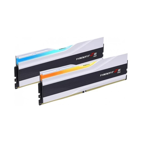 GSKILL 32GB (2x16GB) TRIDENT Z5 BEYAZ DDR5 6000MHz CL36 1.35V RGB  Ram ürün görseli 1