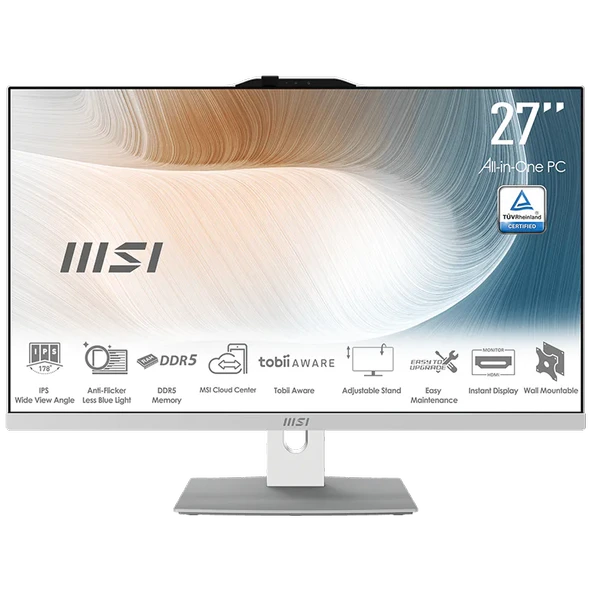 MSI AIO 27" CORE 7 150U-16GB DDR5 RAM-1TB NVME-FDOS / MODERN AM272P 1M-1095XEU ürün görseli 1