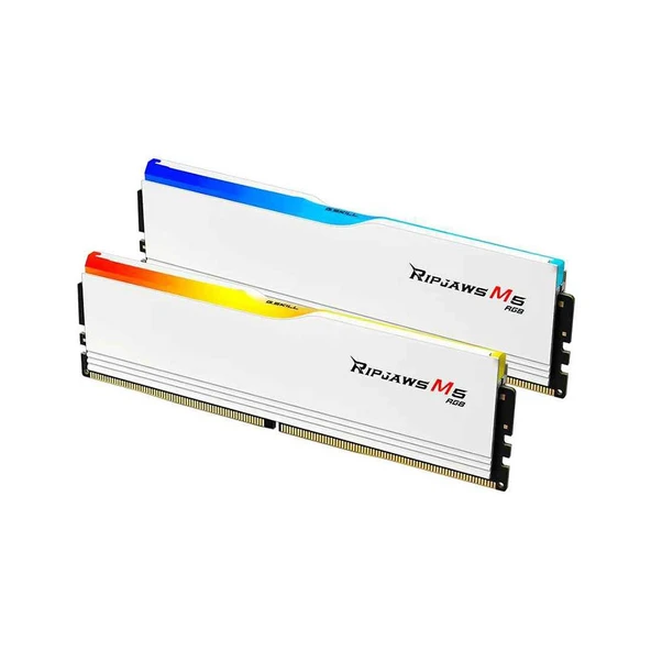 GSKILL 32GB (2x16GB) Ripjaws M5 Beyaz RGB DDR5 6400MHz CL36 1.35V Dual Kit Ram ürün görseli 1