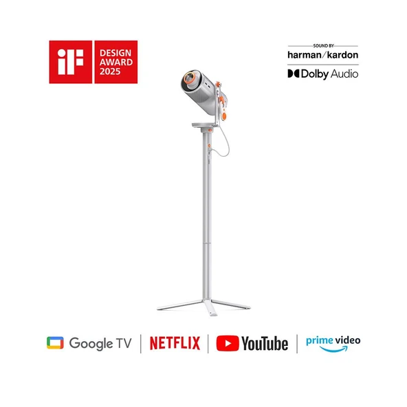 Xgimi MoGo 4 450 Lümen Full HD Wi-Fi Google TV Taşınabilir PowerBase Stand Projeksiyon ürün görseli 1