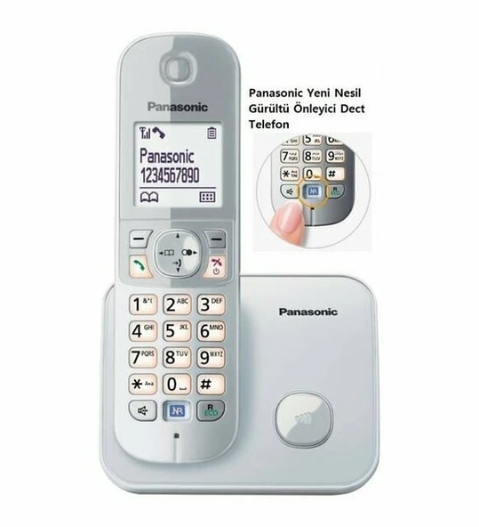 PANASONIC KX-TG6811 Kablosuz LCD Ekranlı Telefon Beyaz ürün görseli 1