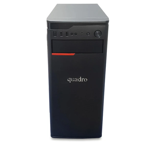 QUADRO SOLID RHA-12484 CORE i5 12400F 8GB- 480GB SSD- 4GB GT 730 FDOS ürün görseli 1