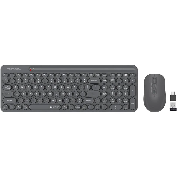 A4TECH FG3300 Kablosuz Q Trk Sessiz Gri Klavye - Mouse Set ürün görseli 1