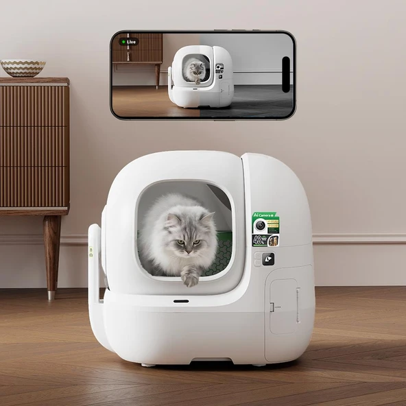 PETKIT Purobot Max Pro 2 Akıllı Kameralı Kedi Tuvaleti ürün görseli 1